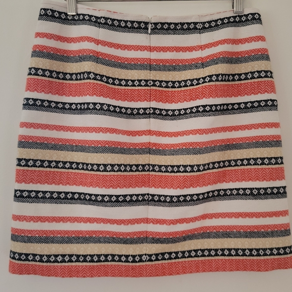 LOFT Size 6 Striped Women's Shift Skirt - Picture 2 of 8